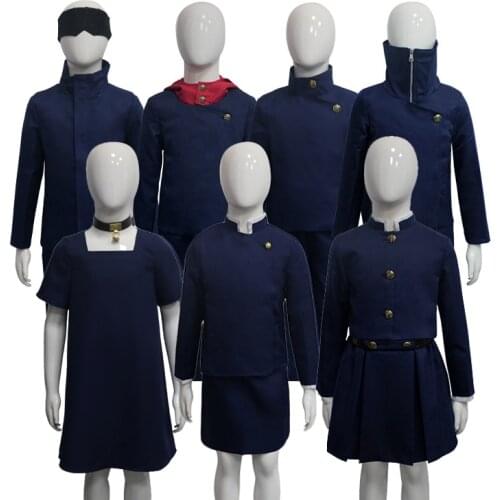 Jujutsu Kaisen Cosplay Kids Costume Boys Girls Kugisaki Nobara Zenin Maki Nishimiya Momo Gojo Satoru tadori Yuji Uniform
