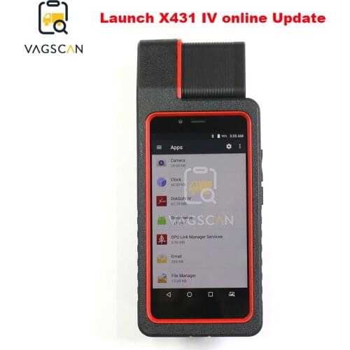 Launch X431 Diagun IV with yellow case Full OBD 2 adapter cables Diagnostic Tool Free update online