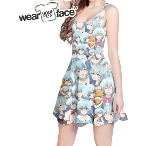 Anime Miki Cute Fruits Basket 3D All Over Print Skater Dress Hipster Fashion Women Clothes Casual Holiday Vocation Bodycon