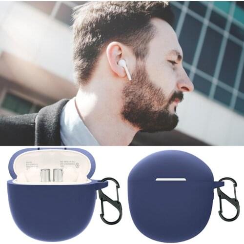 Soft Silicone Cover Compatible With -realme Buds Air 2 Wireless Earbud Charging Case Protective Dust-resistant Case