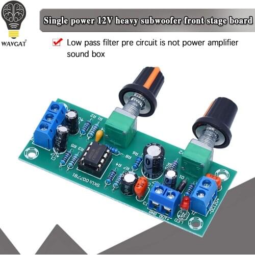 NE5532 DC 10-24V heavy subwoofer front stage board HIFI low pass filter front circuit is not the power amplifier sound box