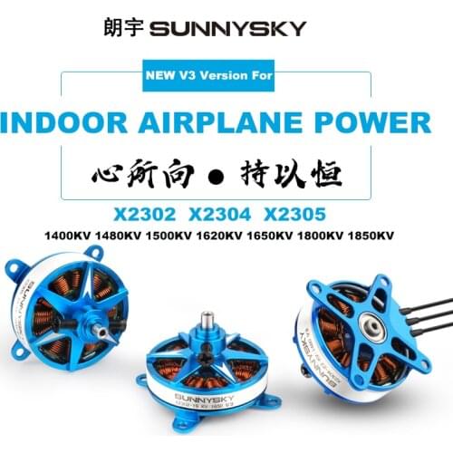 New Sunnysky F3P Indoor Power X2302 X2304 X2305 1400KV 1480KV 1500KV Brushless Motor CW for Fixed-wing aircraft Multicopter