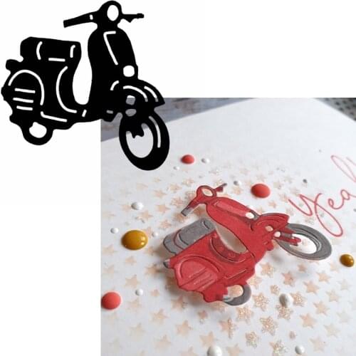 Adorable Motorcycle Metal Cutting Dies Motorcycle Die Cuts For Card Making DIY Scrapbook Album Decoration New 2019 Crafts Cards