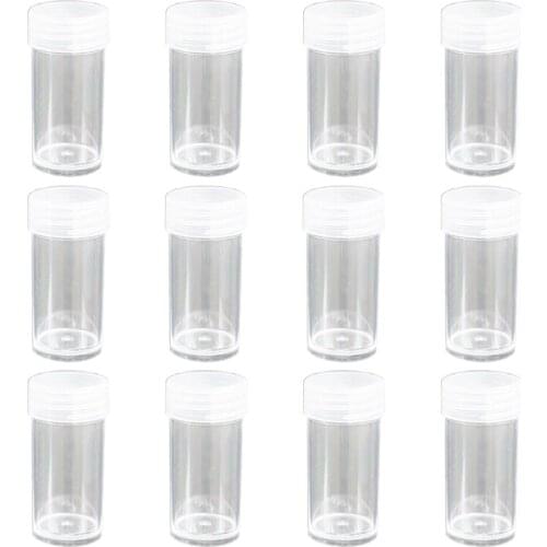 Clear Plastic Bead Storage Containers Set Jars Diamond Painting Accessory Box Transparent Bottles with Lid for DIY Diamond