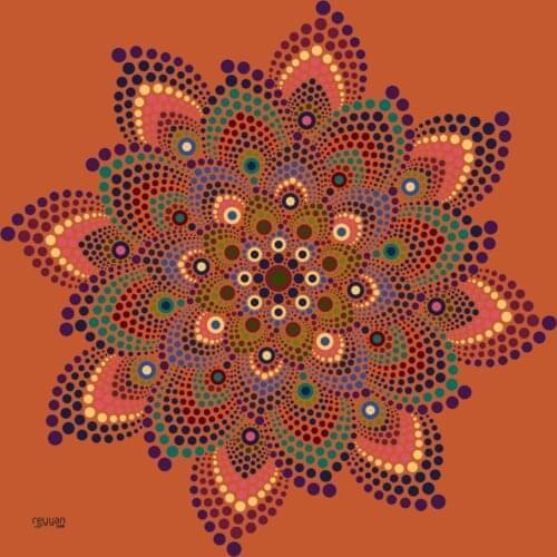 REYYAN SILK TEXTURED OYALIK WRITING-14659-RENK-17