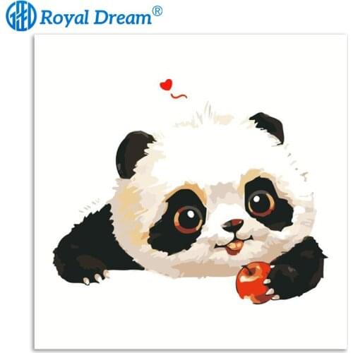 ROYALDREAM Cute Cute Diy Digital Painting By Numbers Modern Wall Art Picture For Home Wall Artwork