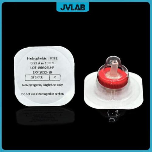 Sterile Syringe Filter Hydrophobic PTFE 13mm 0.22um Made By PTFE Microporous Needle Filtration Filter Acid & Alkali 100/ PK