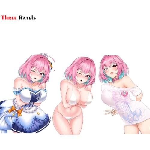 Three Ratels A740 Yumemi Riamu Idolmaster Sexy Underwear Girl Sticker For Refrigerator Skateboard Laptop Decor Auto Decals