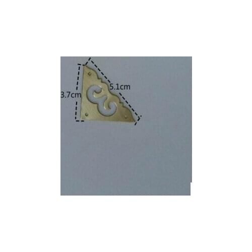 Corner Brackets Hardware accessories Antique decoration / door angle bags Zhangmu tea table surface decorative hardware copper