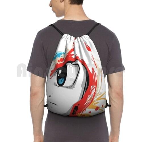 Zero Sketch ( Megaman ) Backpack Drawstring Bags Gym Bag Waterproof Megaman Nintendo Gaming Video Games Computer Games