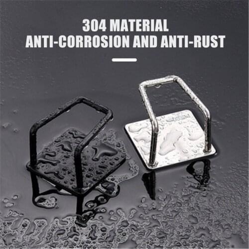 1/3 Pcs Kitchen 304 Stainless Steel Sponges Holder Self Adhesive Sink Sponges Drain Drying Rack Multi Storage Organizer Gadgets