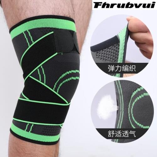 1 piece outdoor Men Women Knee Support Sleeves Joint Pain Arthritis Relief Running Fitness Elastic Wrap Brace Knee Pads