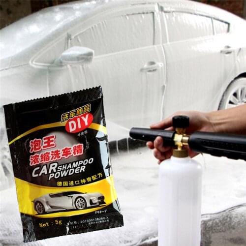 10 Bags Auto Household Foam Cleaner All-Purpose Cleaner Car Shampoo Powder Concentrated Car Wash Essence Cleaner