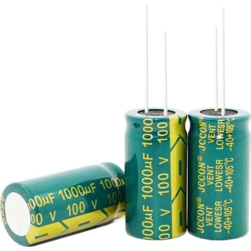 100pcs~20pcs/lot high-frequency crystal 1000uf 100v1000UF Electrolytic Capacitors volume: 18X35 18X30MM best quality