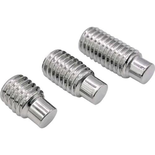 5pcs M8 convex end Allen screw hexagon socket tight set grups screws precision grup bolt stainless steel DIN915 8mm-50mm long
