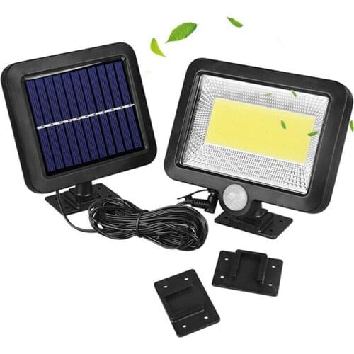 50W Waterproof PIR Security Wall Light 100 LED Outdoor Solar Power Motion Sensor Garden Floodlight Street Lighting