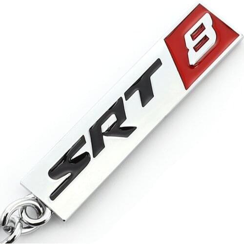 Car Keychain Keyring Key Ring Key Chain Holder for SRT8 SRT 8 Dodge Charger Chrysler Jeep Grand Cherokee Wrangler Car Styling