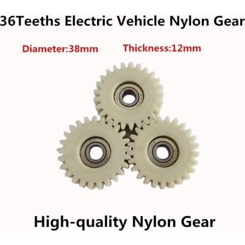 Free shipping 3pieces/lot Diameter:38mm 36Teeths- Thickness:12mm Electric vehicle nylon gear