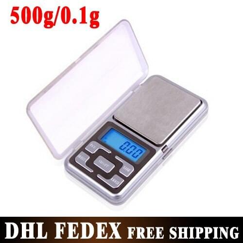 Free DHL 100pcs/lot 200g/0.01g digital pocket scale LCD display, blue backlight