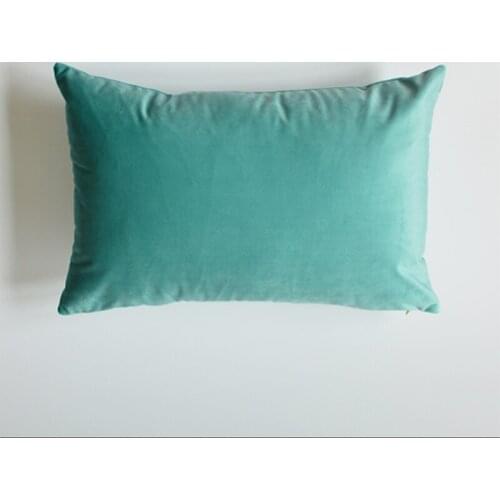 Fyjafon Pillowcase 50*70 Velvet Pillow Case Soft Green Gray Sofa Pillowcases Back Cushion Cover Washable 40*60 Bedroom