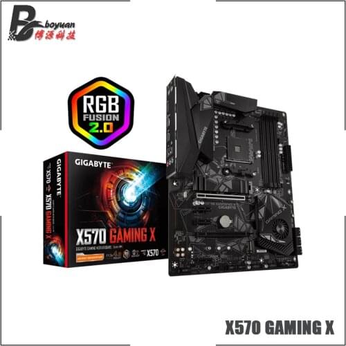 Gigabyte GA X570 GAMING X ATX AMD X570/M.2/DDR4/Double Channels/SSD/128G/USB3.2/STAT3.0/New/Can support R9 3900x cpu/ Socket AM4