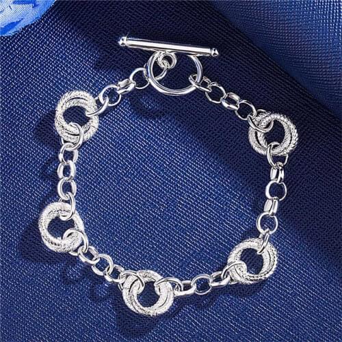 Classic Bangle Fashion Bracelet Circle Gift Jewelry Chain Womens Friend Best Gift