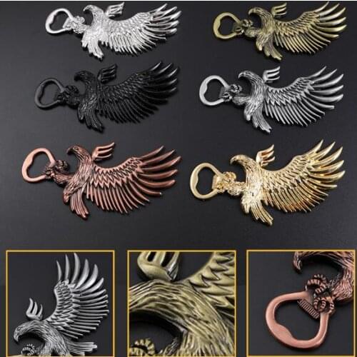 Creative bottle opener for home decoration eagle refrigerator sticker key chain bottle opener