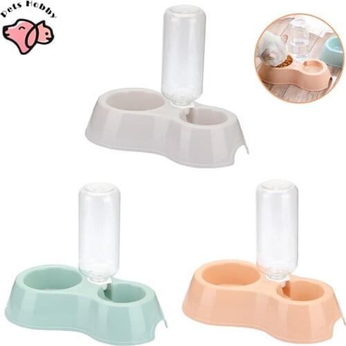 New Pet Cat Bowl Double Bowl Drinking Raised Stand Dish Bowls For Cats Pet Bowls Automatic Feeders For Cats Cat Dogs Accessories