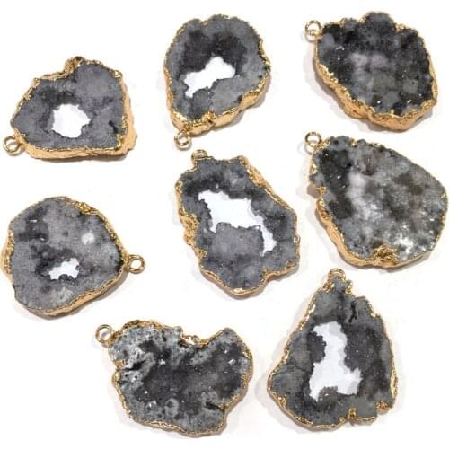 Natural stone crystal pendant irregular shape accessories DIY for Necklace or Jewelry Making Reiki Healing Jewellery Gift