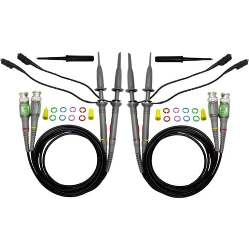 AideTek New 4 100MHZ x10 x1 Oscilloscope clip probes PROBES4