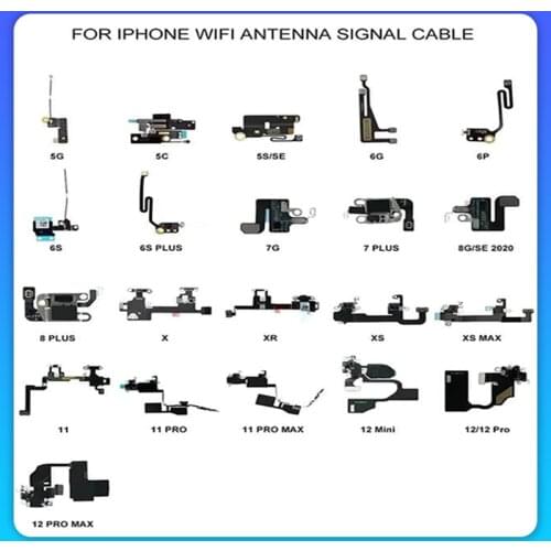 Original New WiFi Antenna For iPhone 6 6S 6P 6SP 7 7P 8 8P X XR XS XSmax 11 11p 11promax Wifi Signal Antenna Replacement Parts
