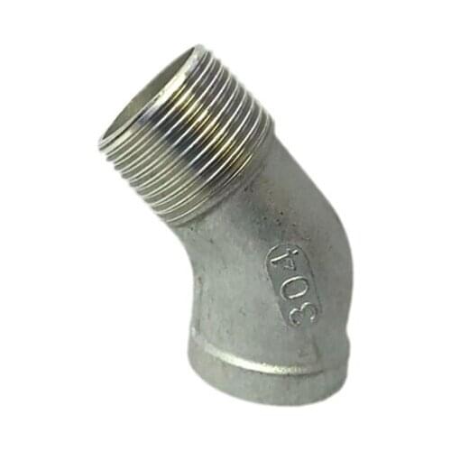 1/4'' - 2'' BSP Male Female Thread 304 Stainless Steel Equal 45 Degree Elbow DN8 - DN50 Water Pipe Fitting SS304 Joint Connector
