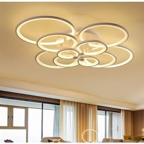 LED White Ceiling Light Acrylic Light Round Ceiling Lights For Living Room Bedroom Restaurant Decor Lamp AC220V Childrens Room