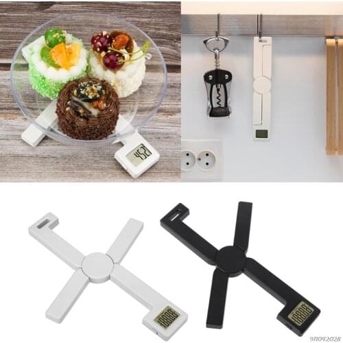 Accurate Food Scale Foldable Portable Mini Folding Digital Kitchen Scale; Travel and Camping ,LCD Display,Black White Wholesales