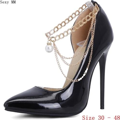 High Heels Women Pumps High Heel Shoes Stiletto Woman Party Shoes Kitten Heels Small Plus Size 30 31 -40 41 42 43 44 45 46 47 48