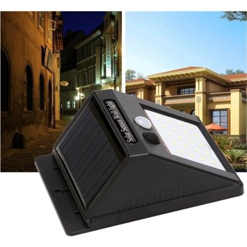 Jiguoor Outdoor Garden Lights Solar Home Wall Lamp Emergency Lamp Porch light 20LED Solar Sensor Light Waterproof Night lighting