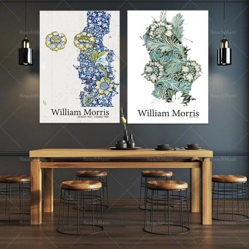 William Morris printed poster Kennet (1874), William Morris. Art printing crafts