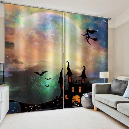 Dream rainbow sky curtains 3D Curtains set For Bed room Living room Office Decoration curtains