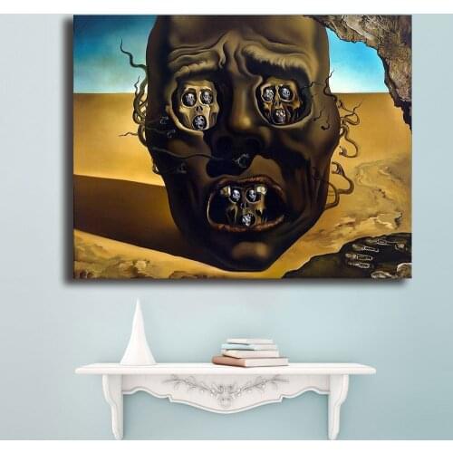 Salvador Dali Le visage de la guerre canvas painting For Living Room Home Decoration Oil Painting On Canvas Wall Painting