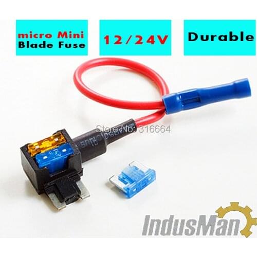 1 pcs micro Add A Circuit Fuse Tap Piggy Back Standard Blade Fuse Holder ATO ATC 12v 24v