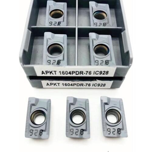 100PCS APKT1604PDR 76 IC928 Turning Tool Carbide Insert Milling Machine CNC Milling Cutter Milling Insert APKT 1604PDR 76 IC928