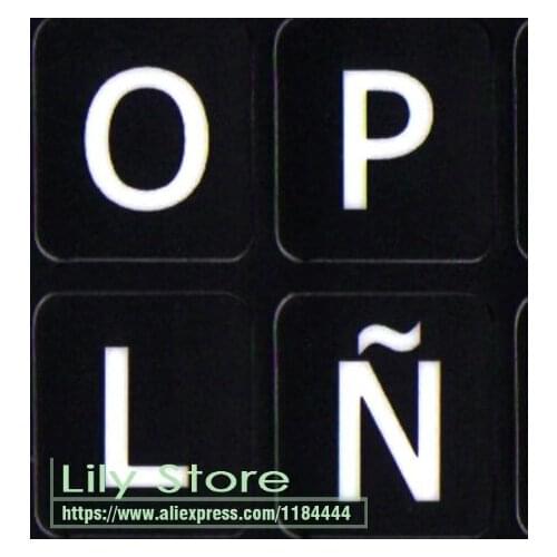 100Pcs/Lot Stickers Arabic English Farsi Turkish Spanish Farsi Russian French Italiano Italy Thai Opaque Keyboard Sticker