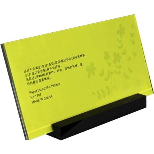 2 units/pack) Countertop Acrylic Sign Holder, Perspex Table Tents ADS005