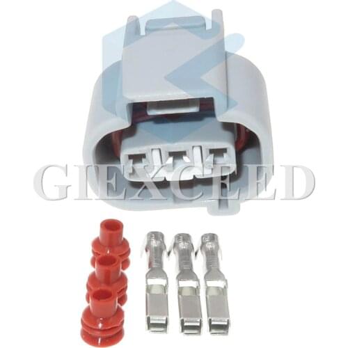 2 Sets 3 Pin Automotive Speed Sensor Plug Waterproof Cable Connector Socket For Toyota