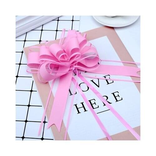 20pcs Beautiful pink blue Purple Pull Bow ribbon Gift Packing Party festive Wedding Car door handle Decorations decorations
