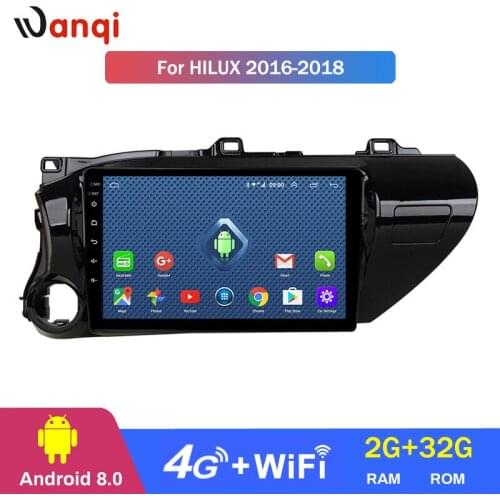 4G Lte All Netcom 10.1 inch Android 8.0 Unit for TOYOTA Hilux 2016-2018 Car DVD Radio PLAYER Multimedia Navigation GPS