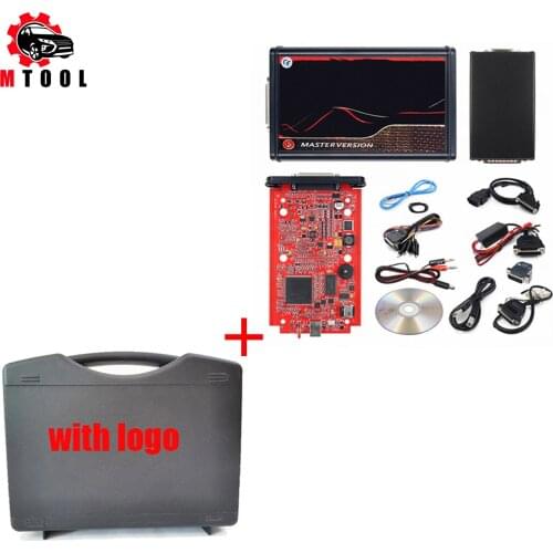 For Ktag V7.020 KESS V2.8 V2 V5.017 SW V2.25 v2.47 4 LED BDM Frame 22pcs Adapters K-TAG ECU Programmer with Toolbox