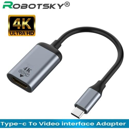 4K de USB-C a VGA/DP con HDMI-compatible DP Cable tipo Ca HDMI Thunderbolt 3 adaptador para MacBook Pro Samsung S20 4K UHD USB-C