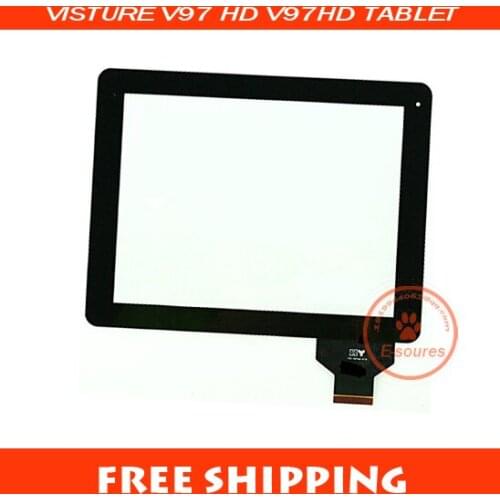 White/Black New Capacitive touch screen panel 9.7" VISTURE V97 HD V97HD TABLET Digitizer Glass Sensor replacement Free Shipping