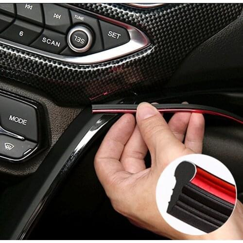 Car Interior Moulding Sticker Decoration Strip For Audi A4 A3 Q5 Mercedes Benz W211 W204 W212 BMW E39 E46 E60